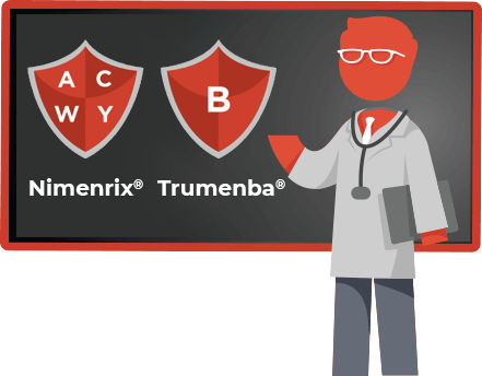 Vakcíny Nimenrix a Trumenba proti meningokoku.